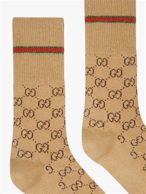 gucci slides with white socks|Gucci socks beige.